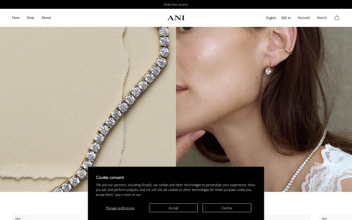 ani-jewels.se homepage screenshot