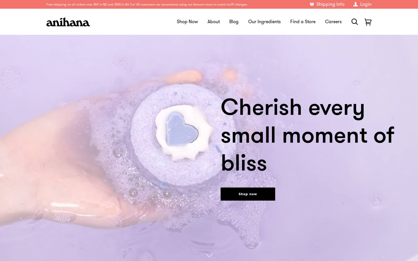 anihanalife.com homepage screenshot