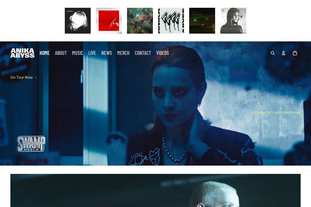 anika-music.com homepage screenshot
