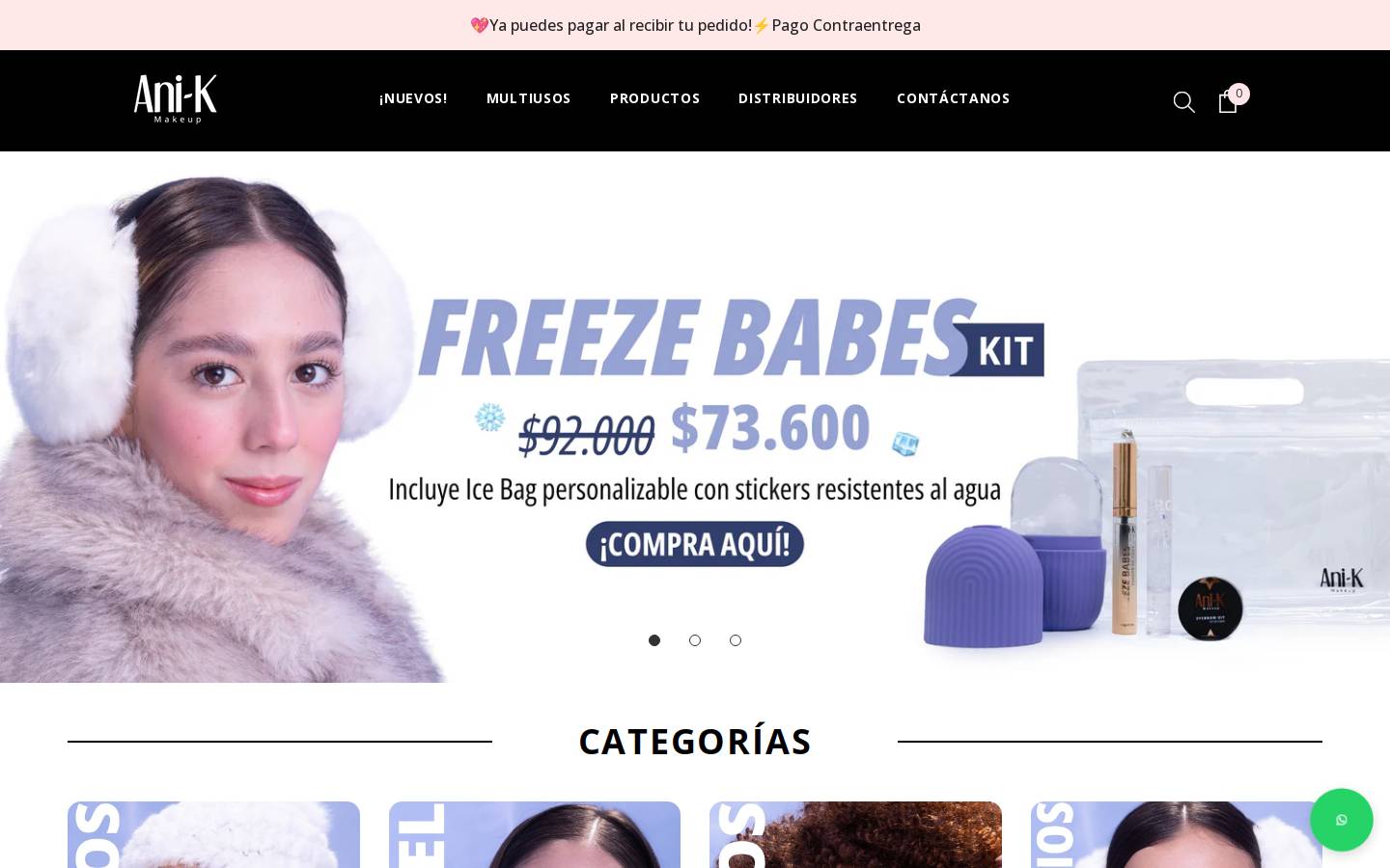 anikmakeup.com homepage screenshot