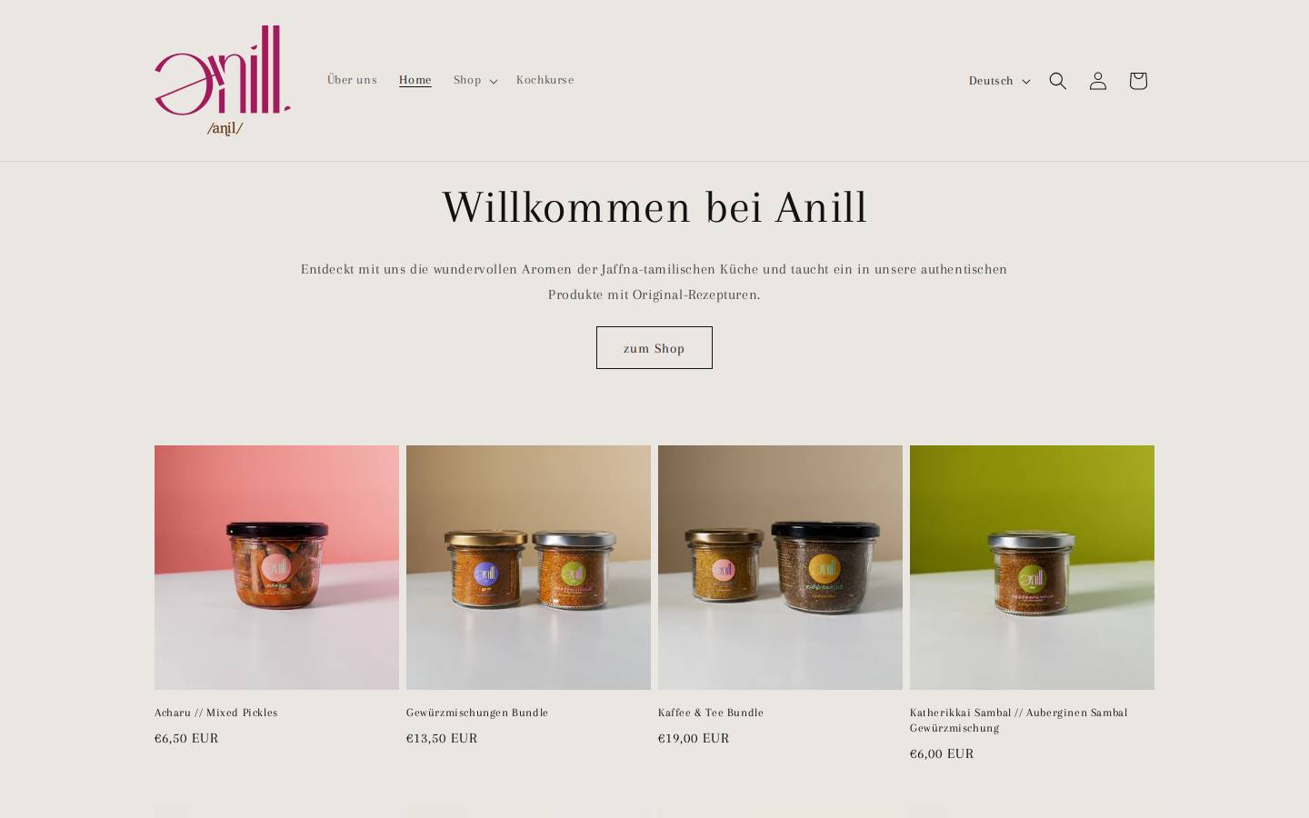 anill.shop homepage screenshot