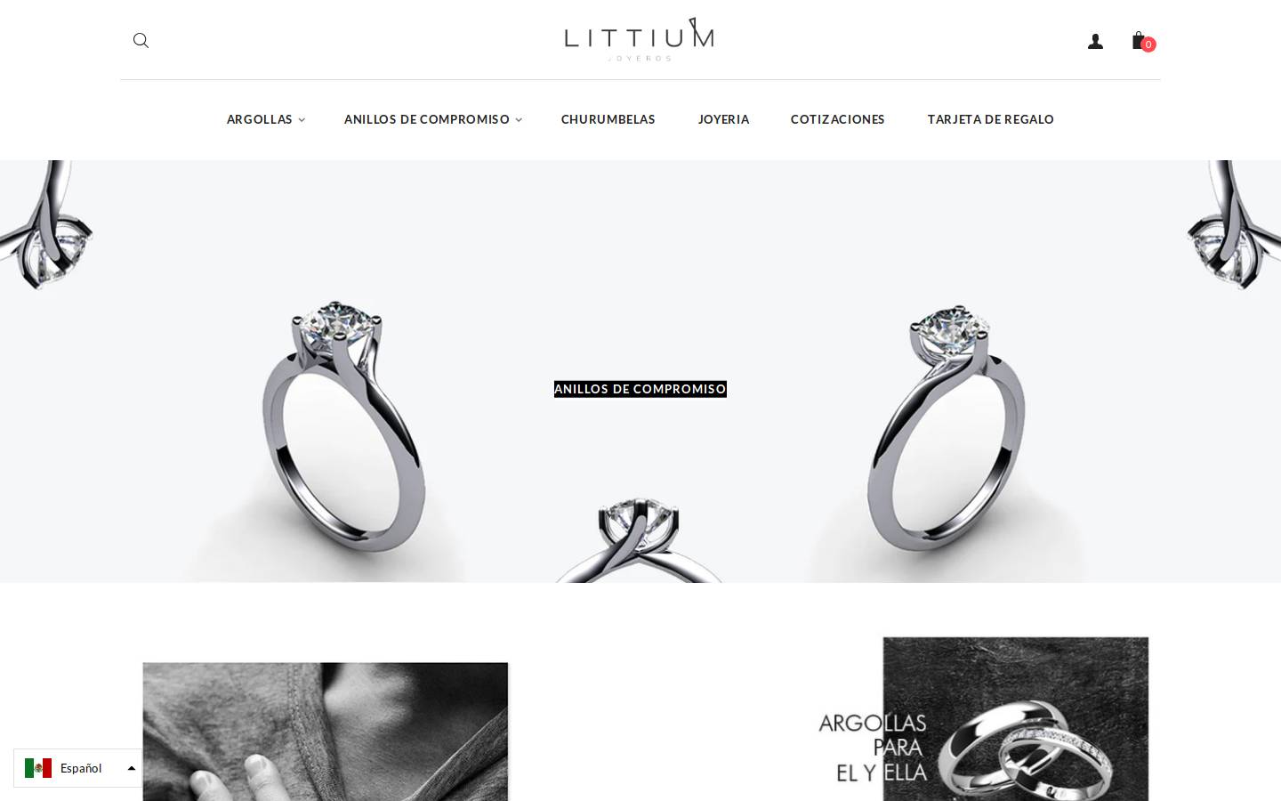 anillosdecompromiso.com homepage screenshot