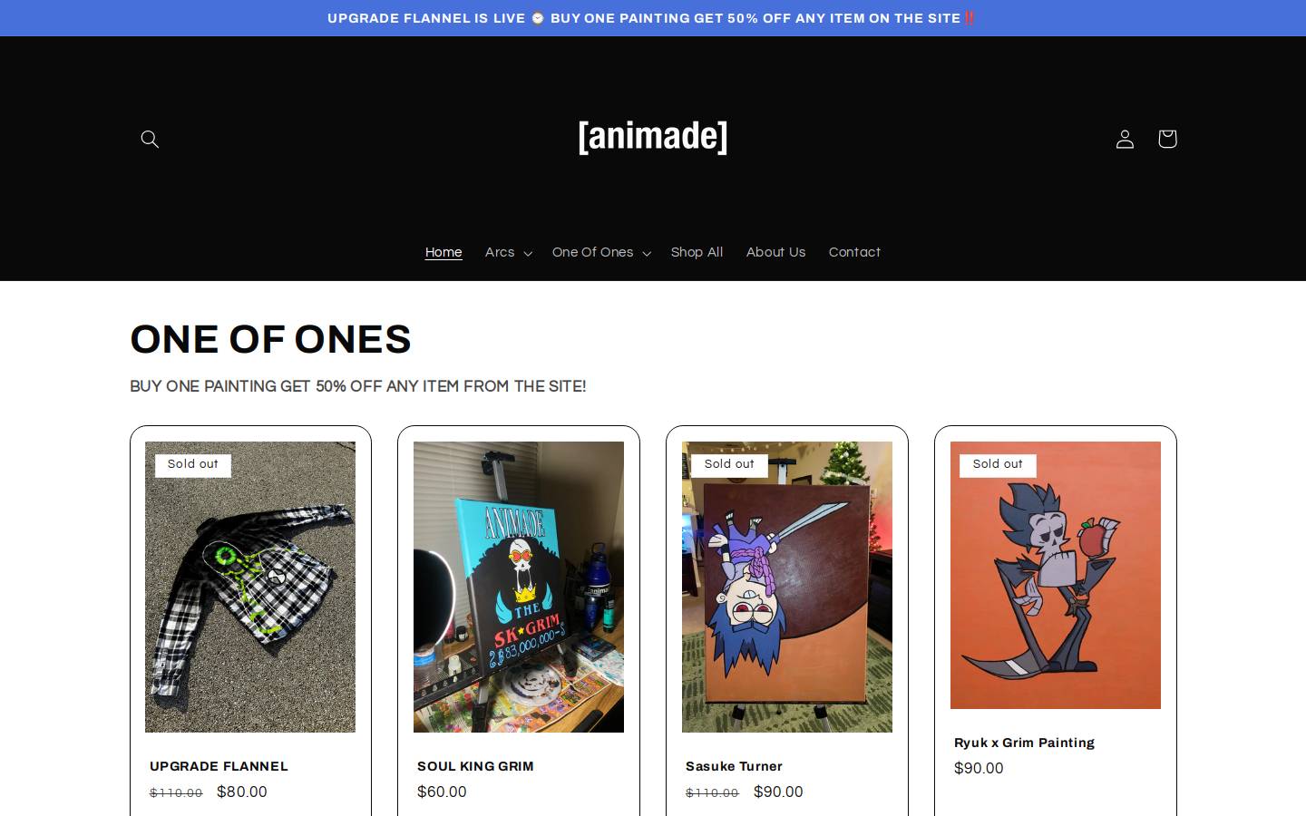 animadeofficial.com homepage screenshot