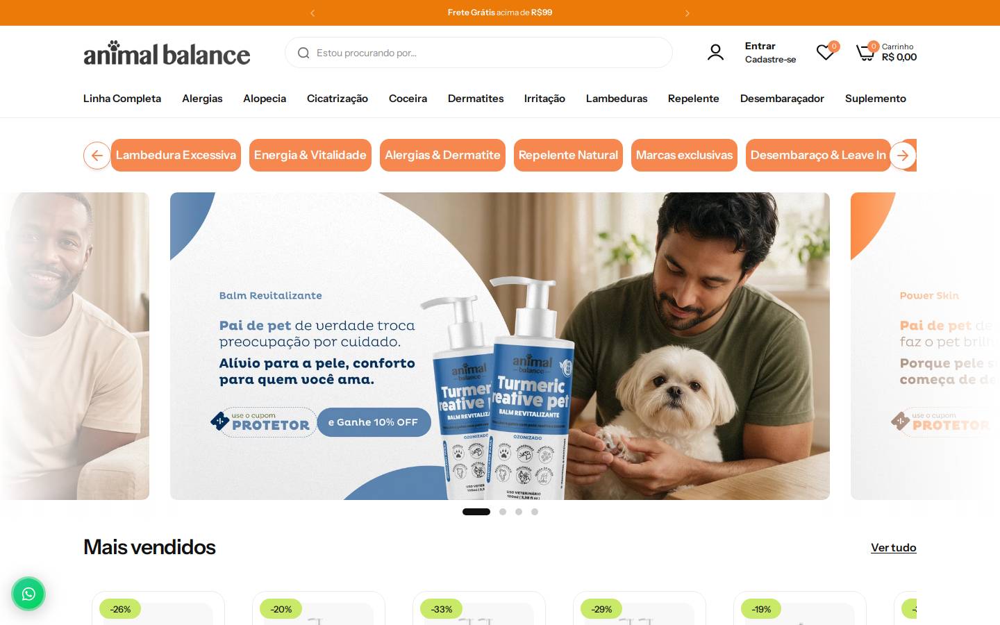 animalbalance.com.br homepage screenshot