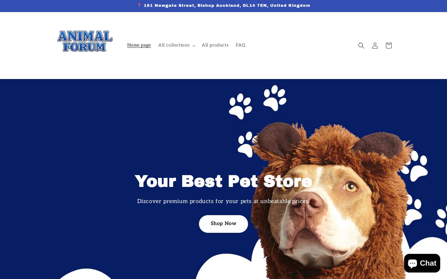 animalforum.shop homepage screenshot