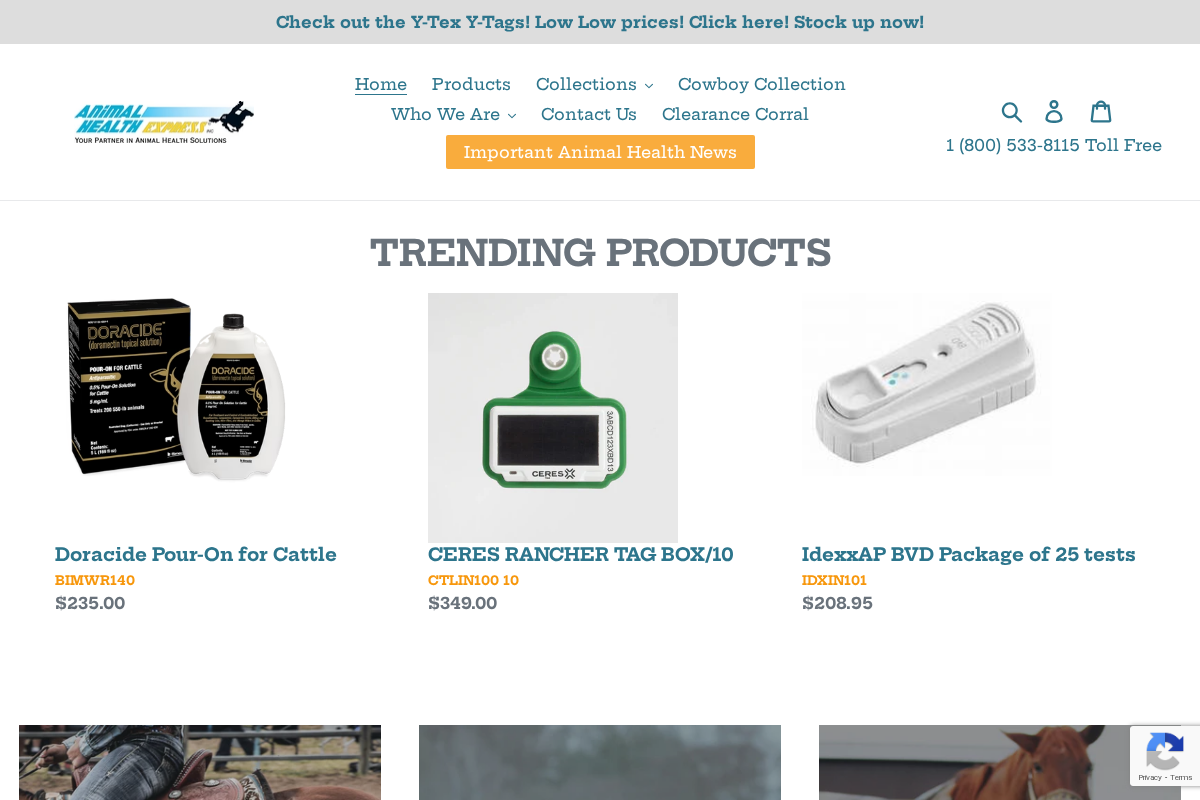 animalhealthexpress.com homepage screenshot