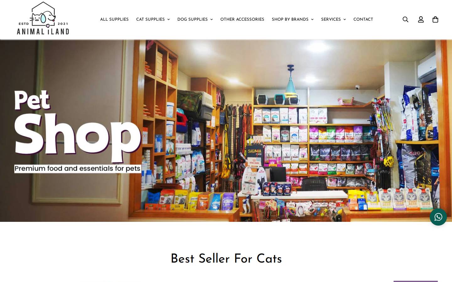 animaliland.com homepage screenshot