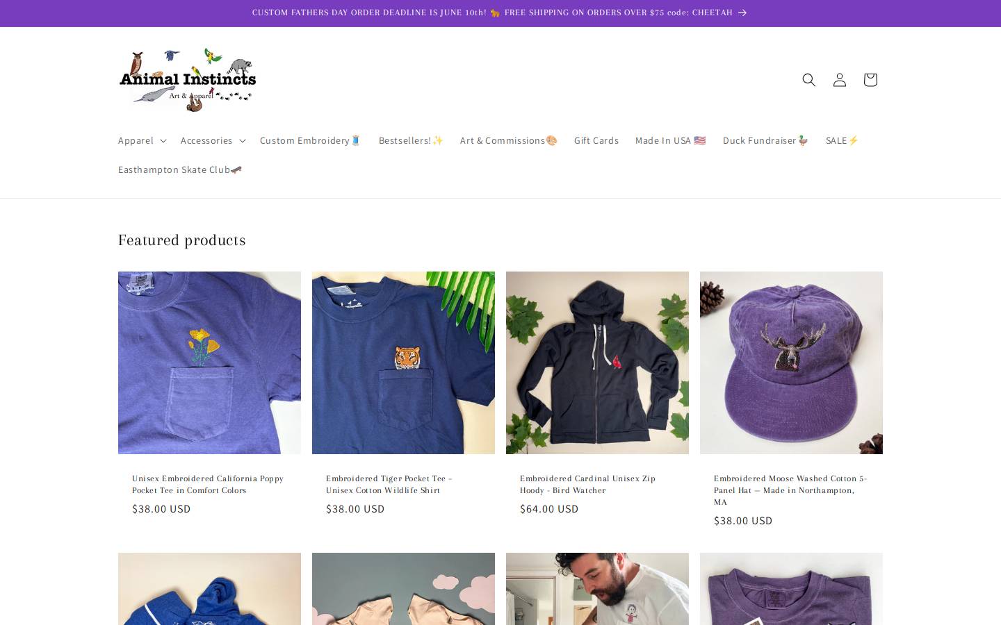 animalinstinctssf.com homepage screenshot