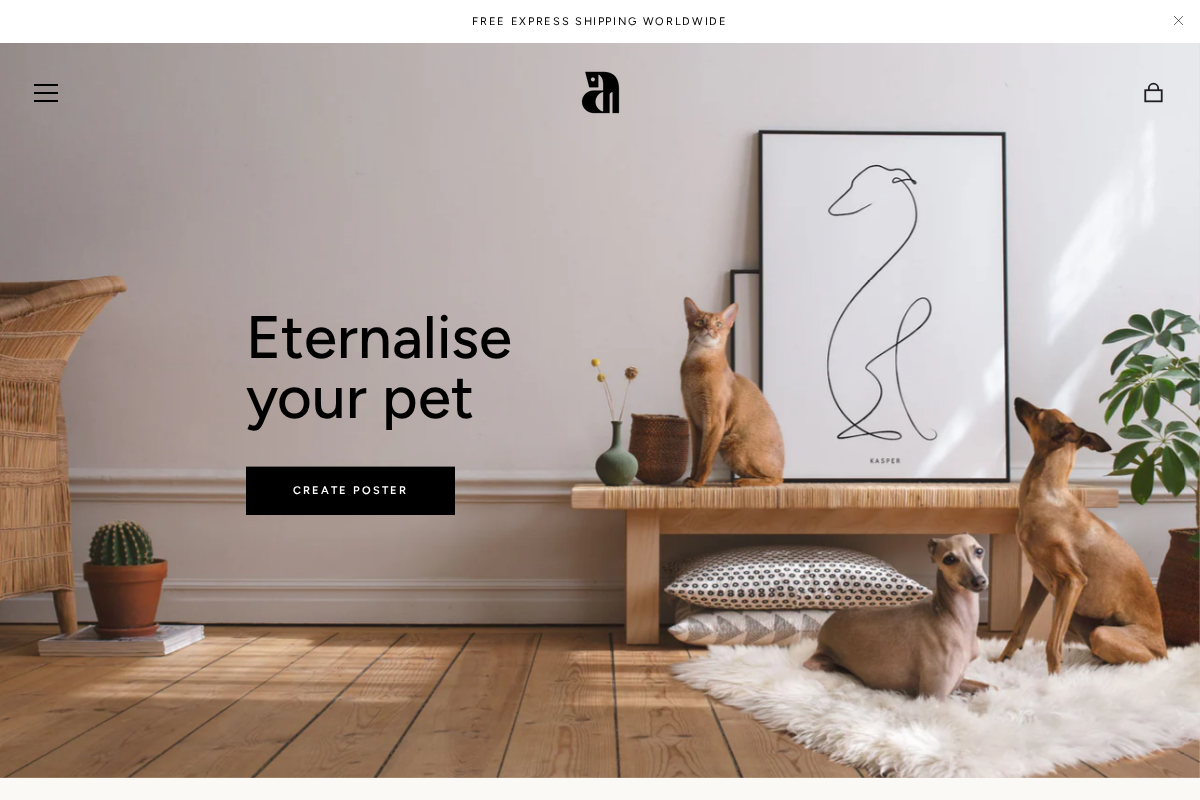 animalist.art homepage screenshot