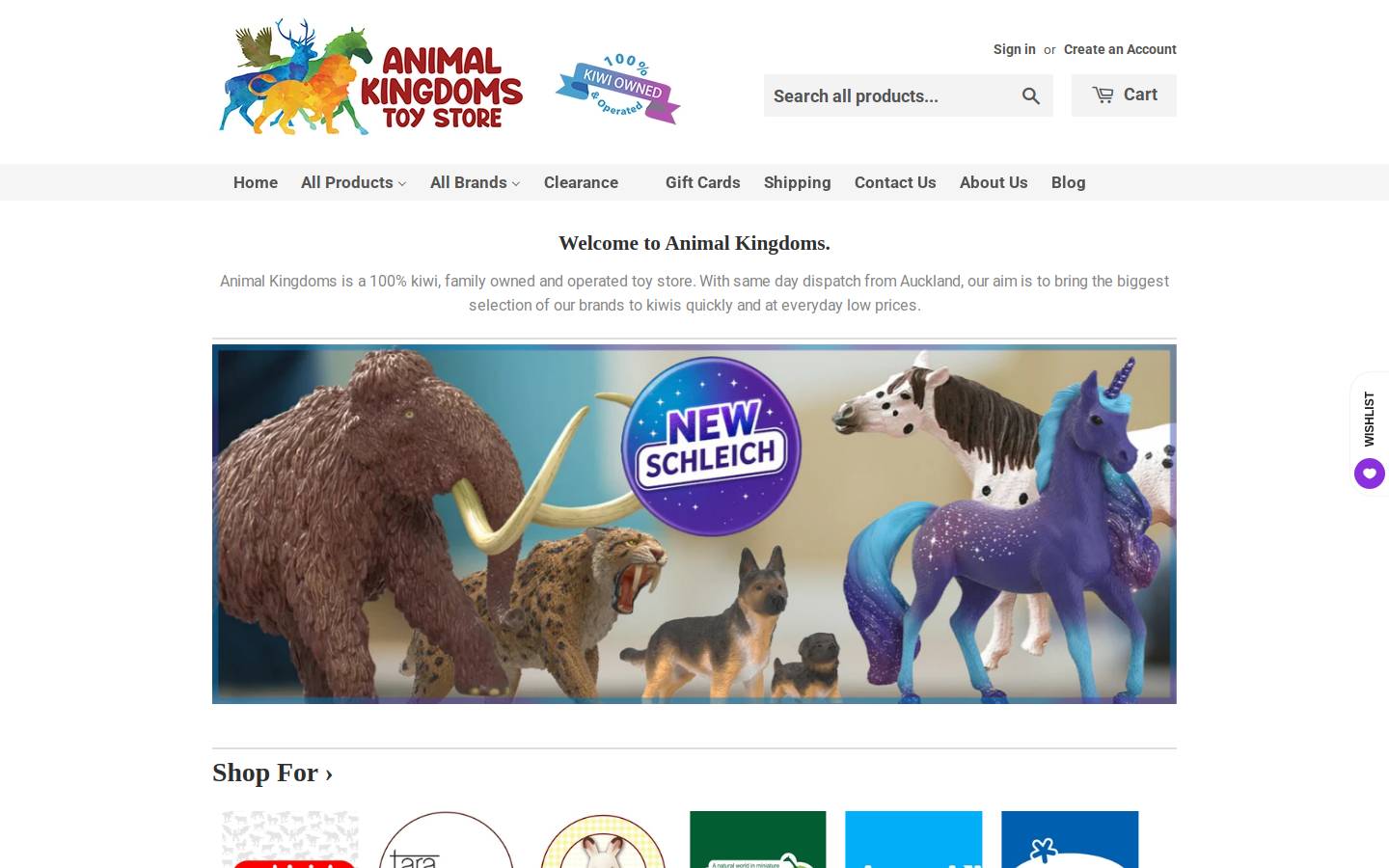 animalkingdoms.co.nz homepage screenshot