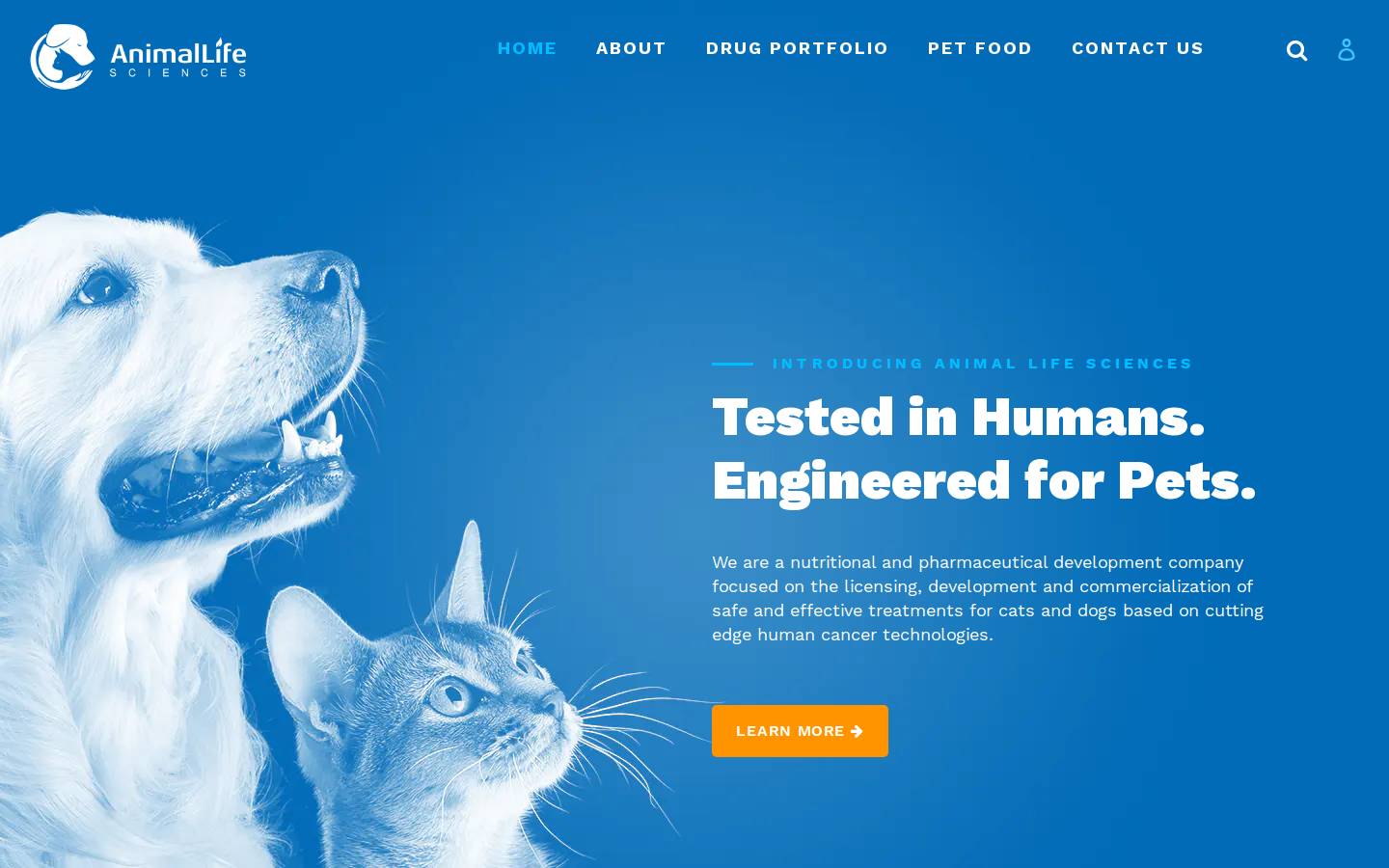 animallifesciences.com homepage screenshot