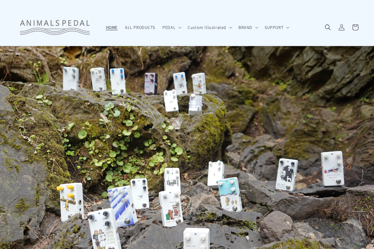 Animals Pedal USA homepage screenshot