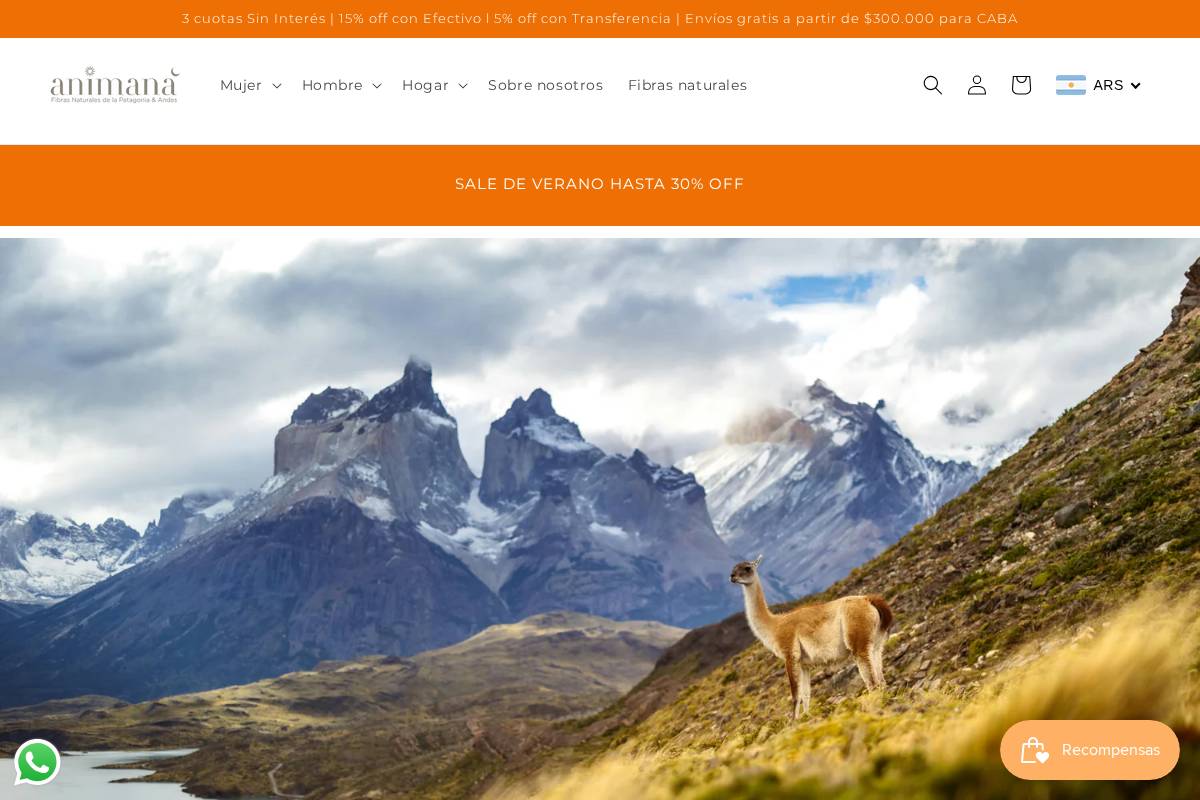 animanaonline.com.ar homepage screenshot