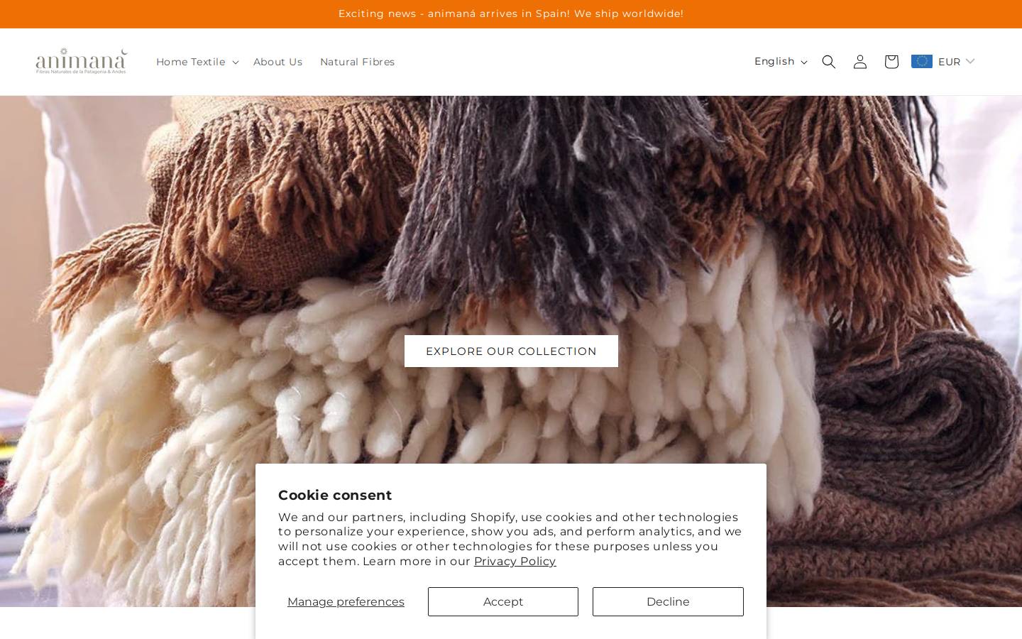 animanaonline.com homepage screenshot