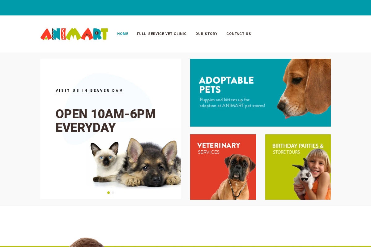 animartpet.com homepage screenshot
