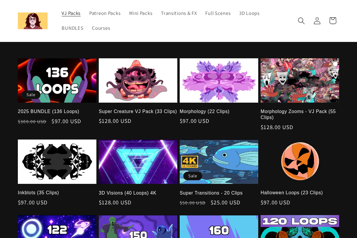 animatedloop.com homepage screenshot