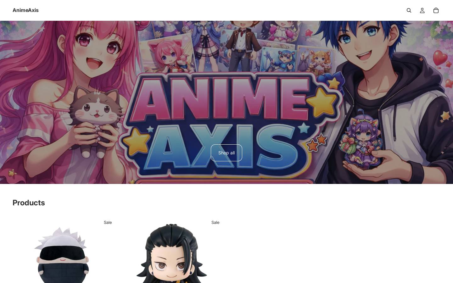 animeaxis.com homepage screenshot
