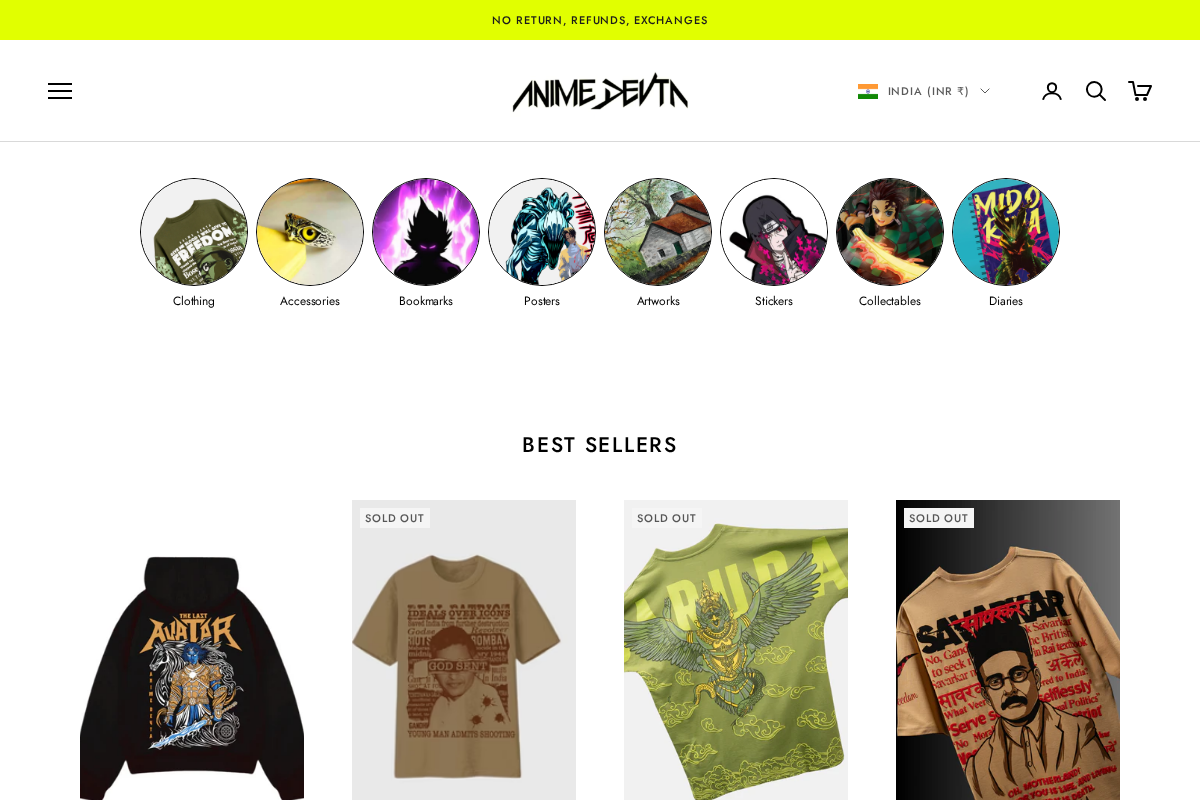 Anime Devta homepage screenshot