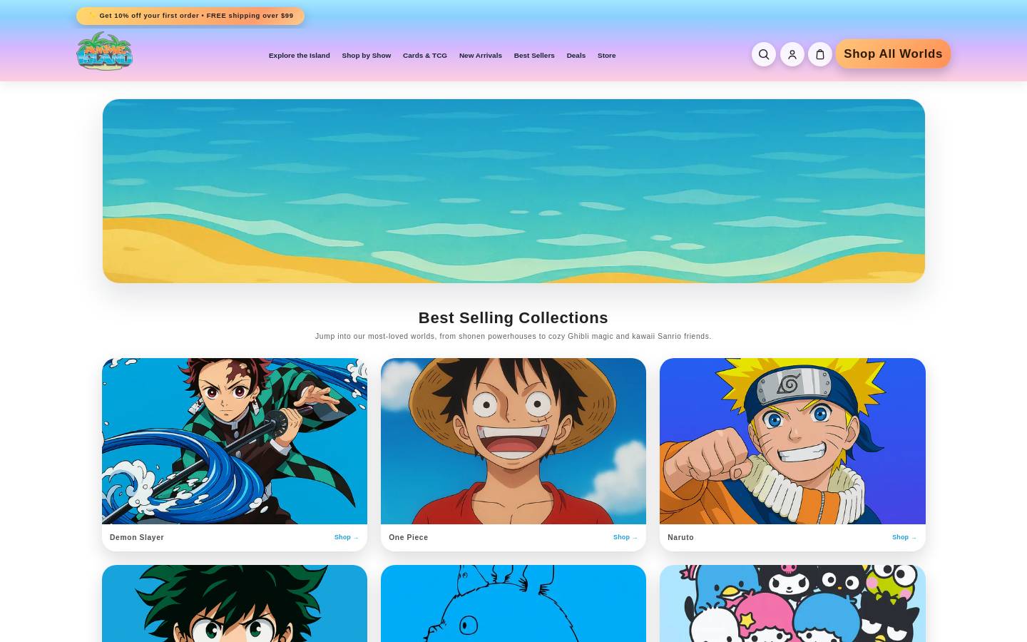 animeislandca.com homepage screenshot