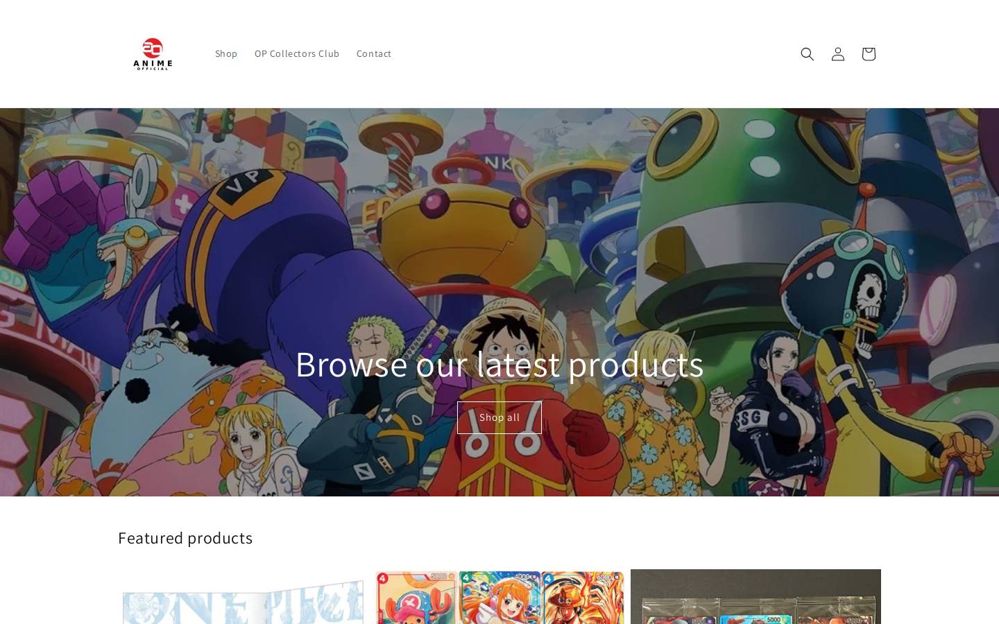 animeofficial.com homepage screenshot