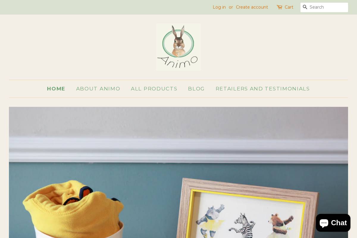 animo.design homepage screenshot