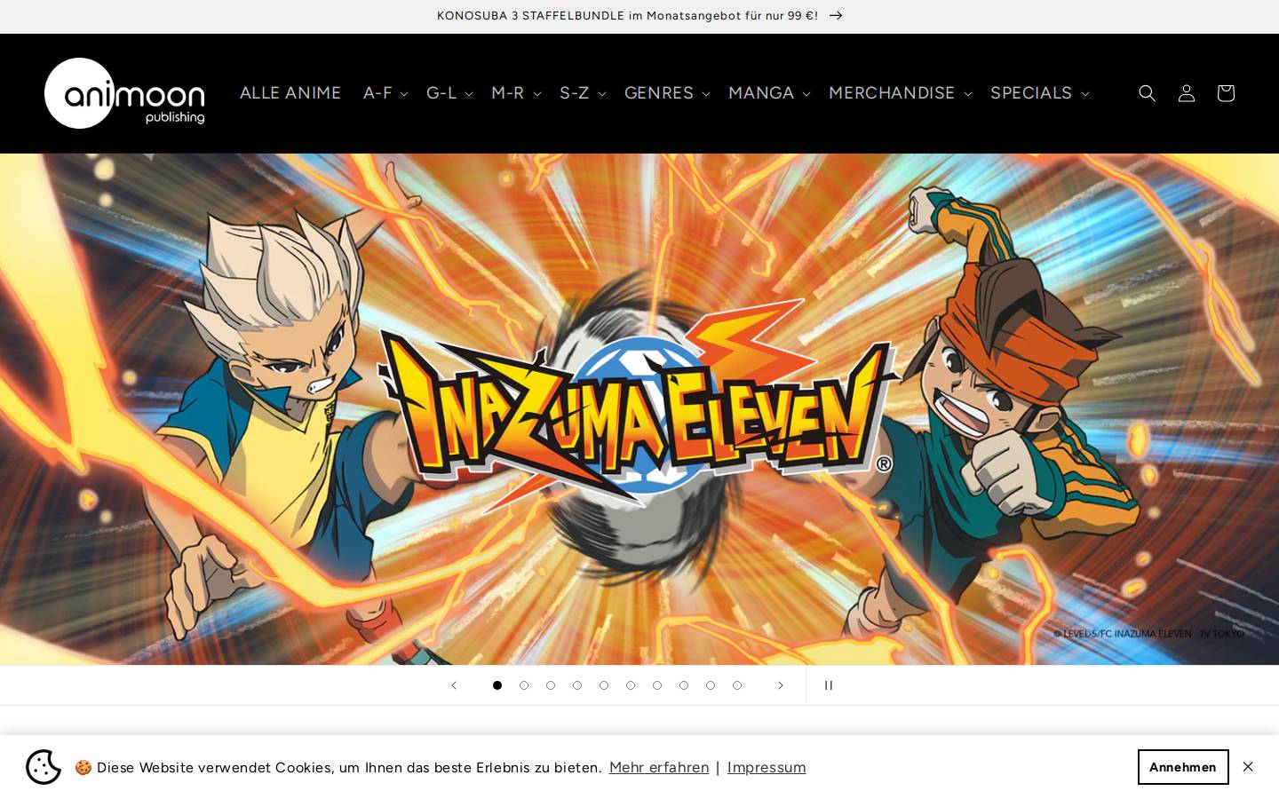 Animoon Publishing homepage screenshot