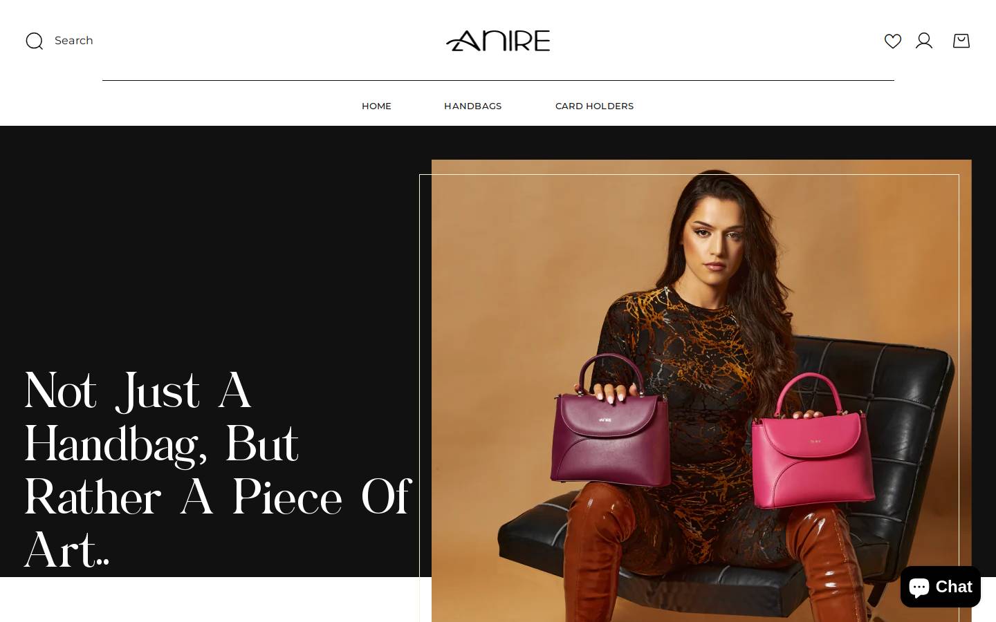 anire.com homepage screenshot