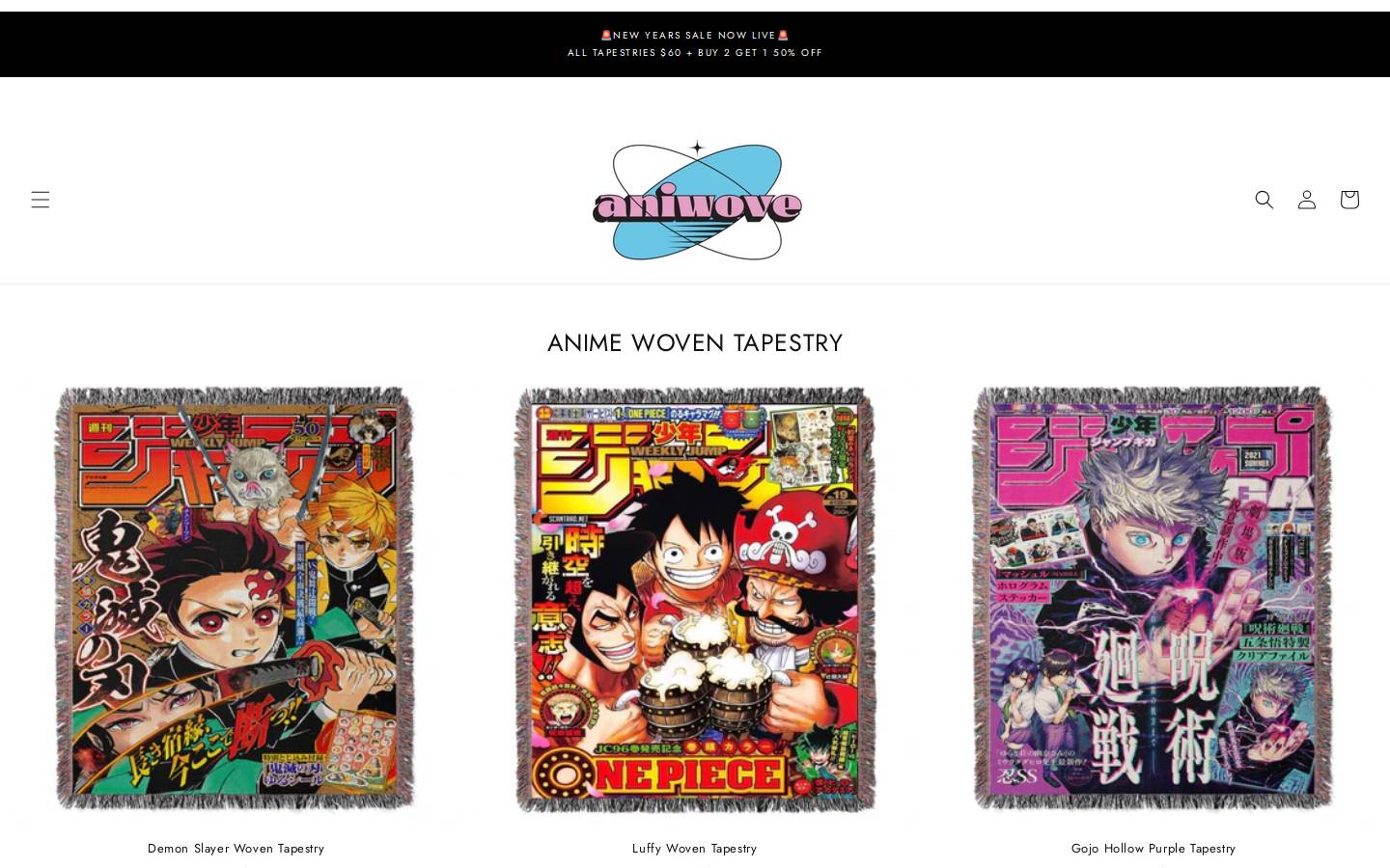 aniwove.com homepage screenshot