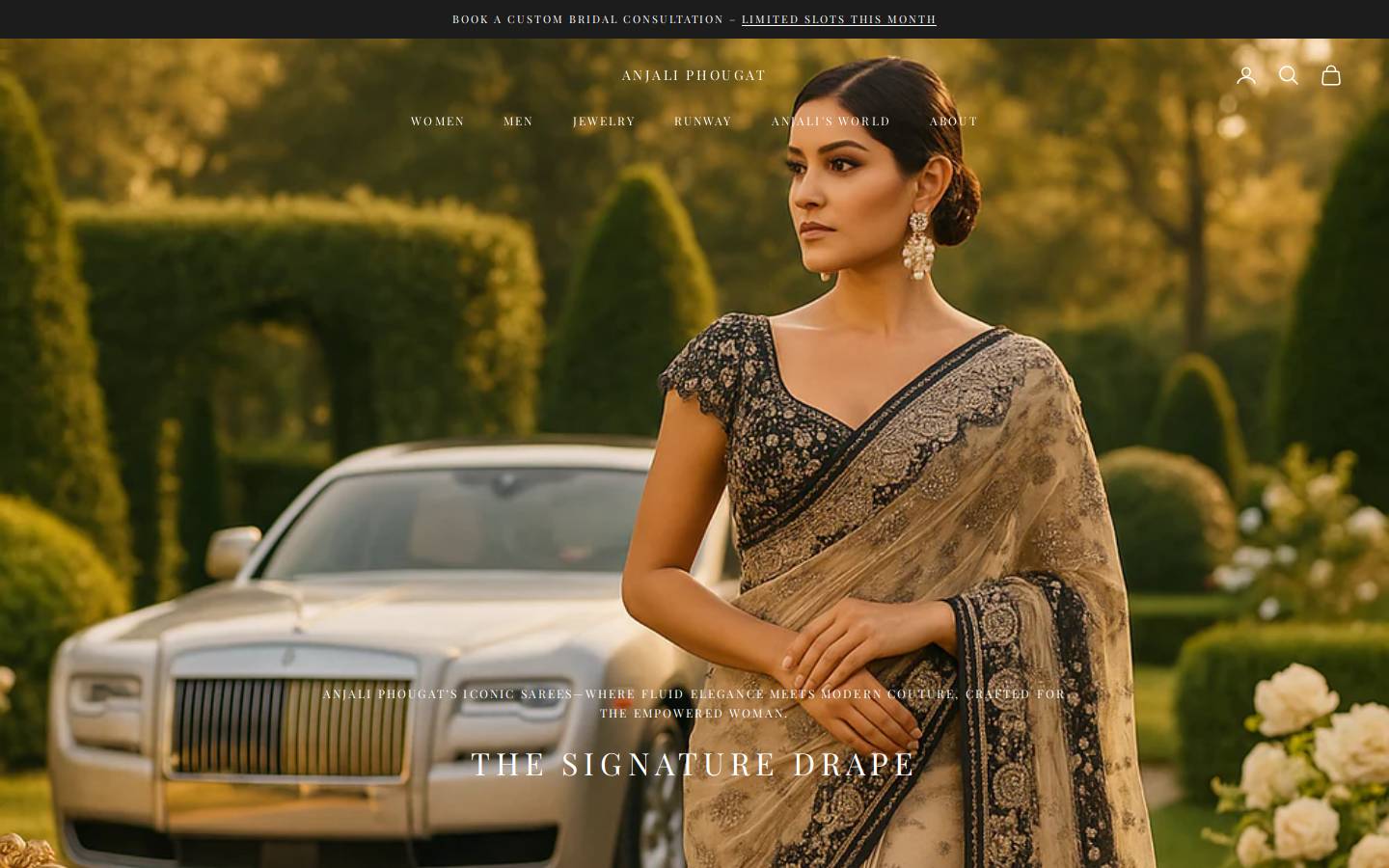anjaliphougat.com homepage screenshot