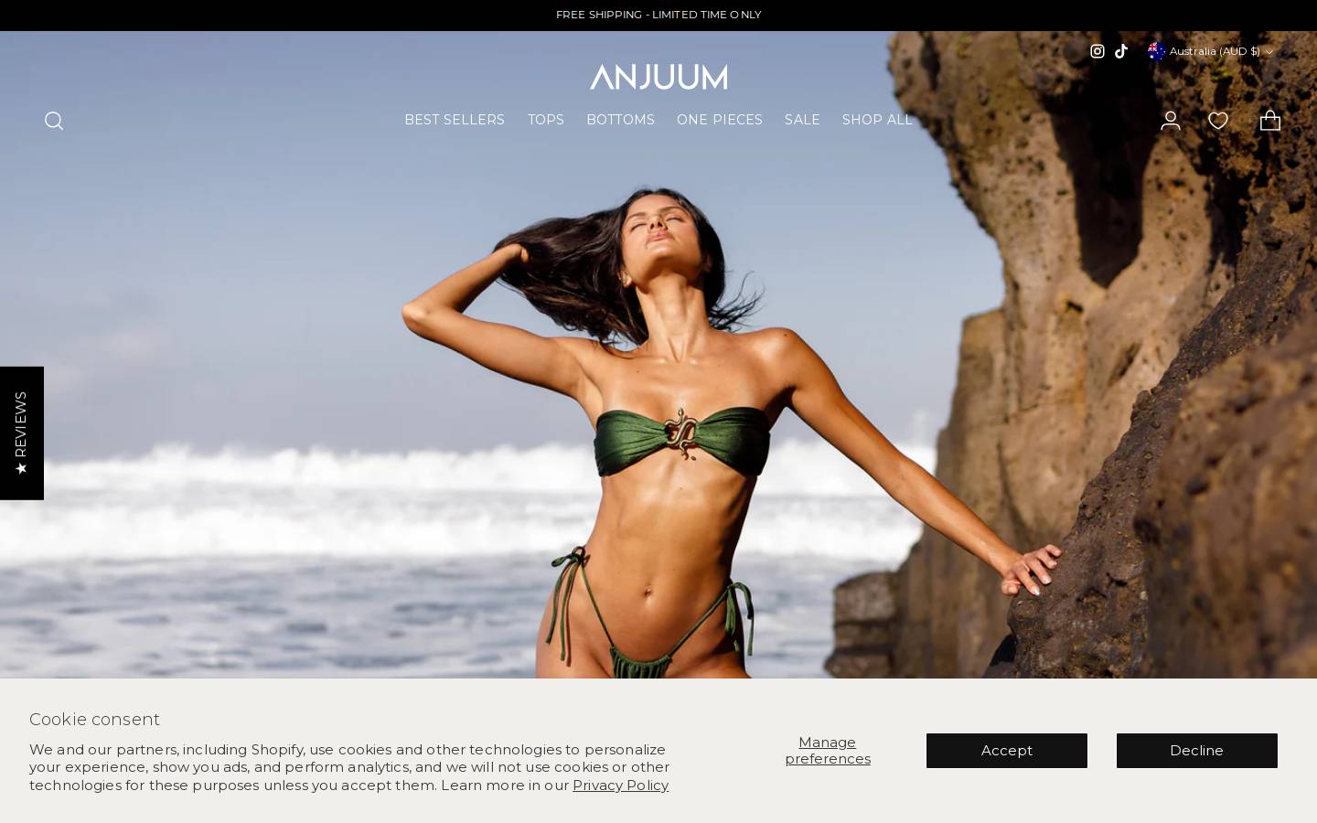 anjuum.com homepage screenshot