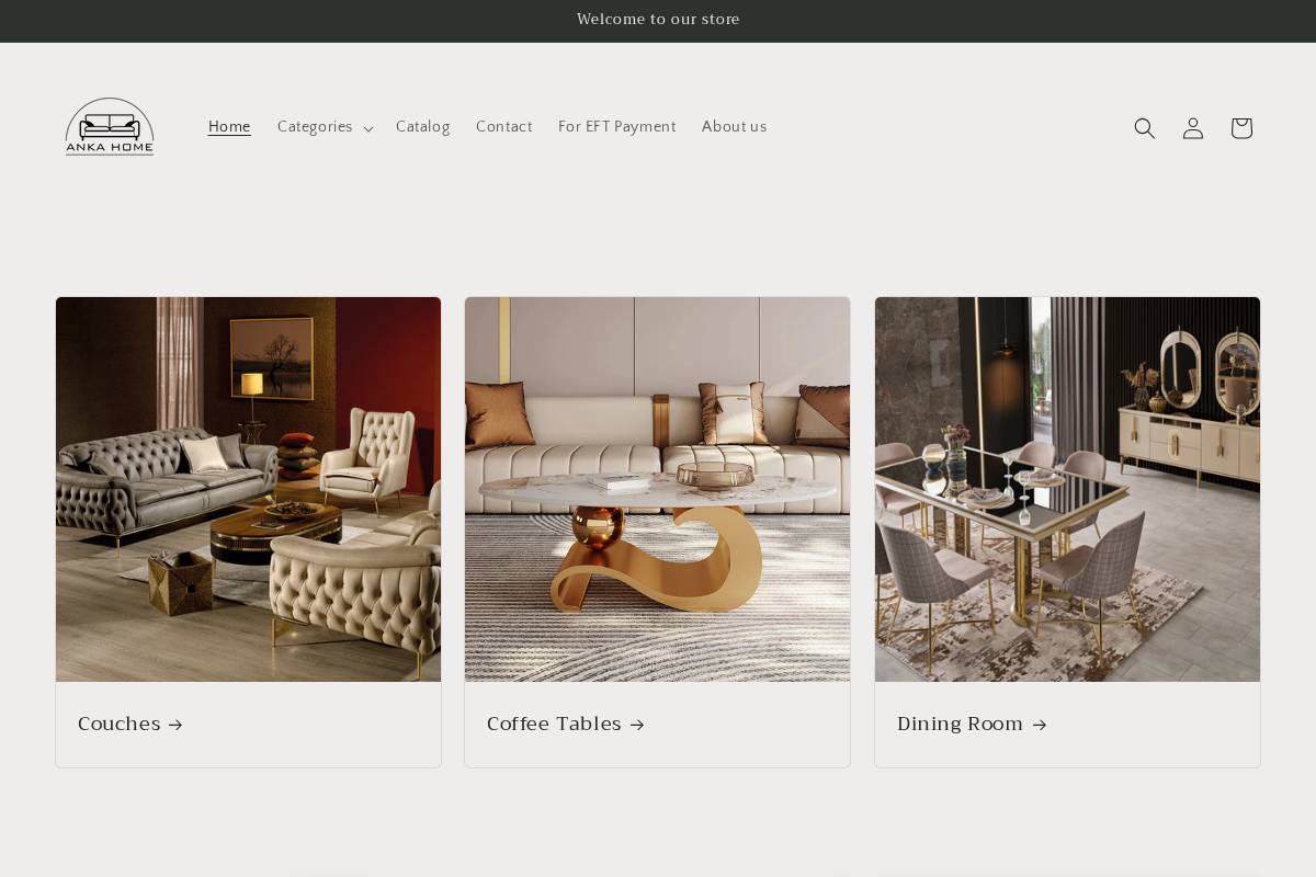 ankahome.co.za homepage screenshot
