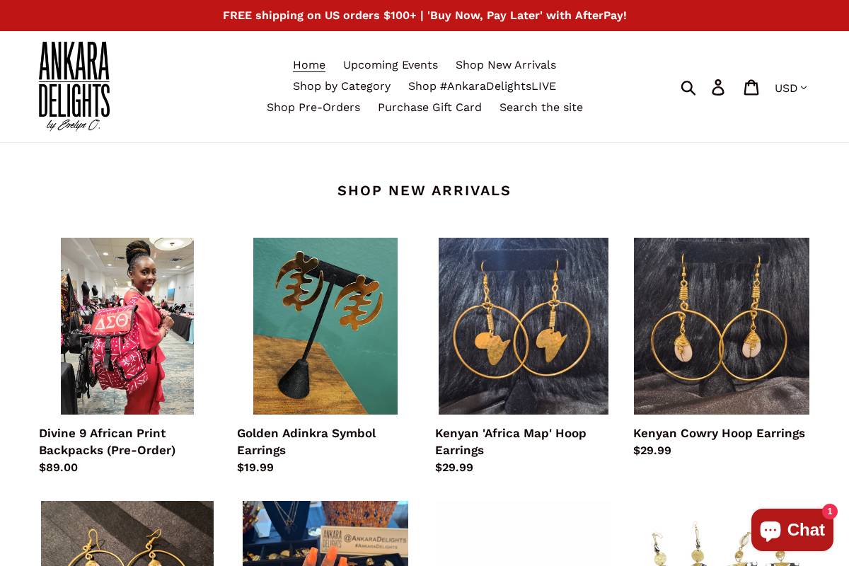 ankaradelights.com homepage screenshot