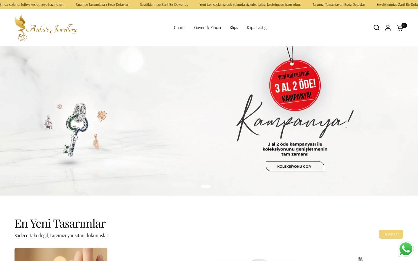 ankasjewellery.com homepage screenshot