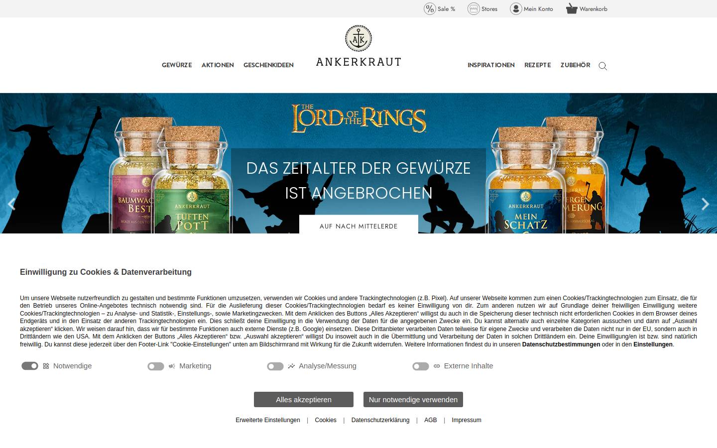 ankerkraut.ch homepage screenshot