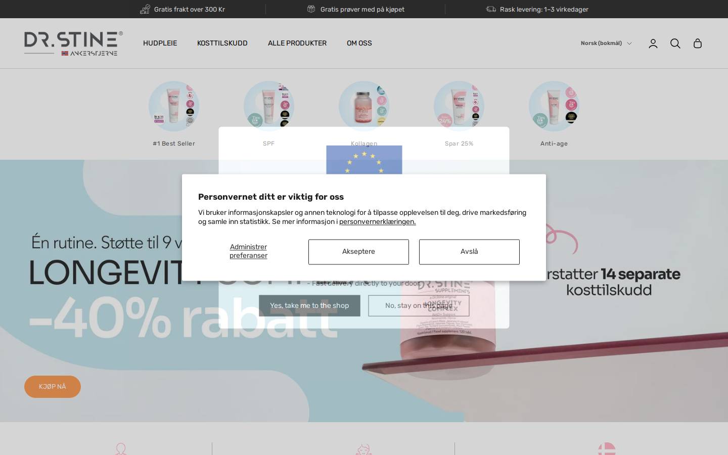 Dr. Stine Ankerstjerne homepage screenshot