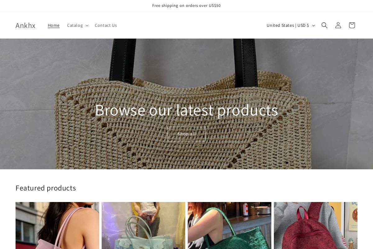 Ankhx homepage screenshot