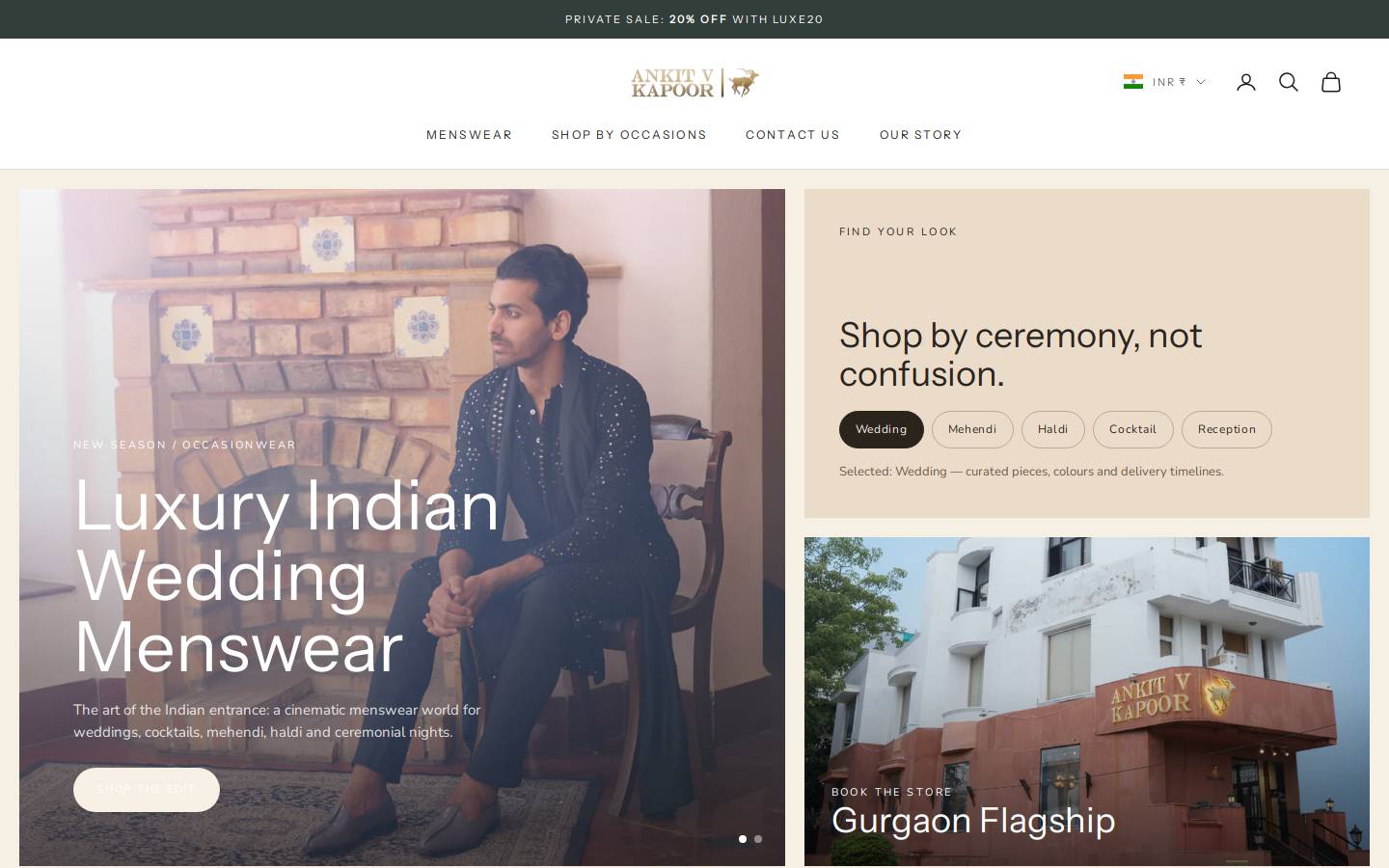 ankitvkapoor.com homepage screenshot