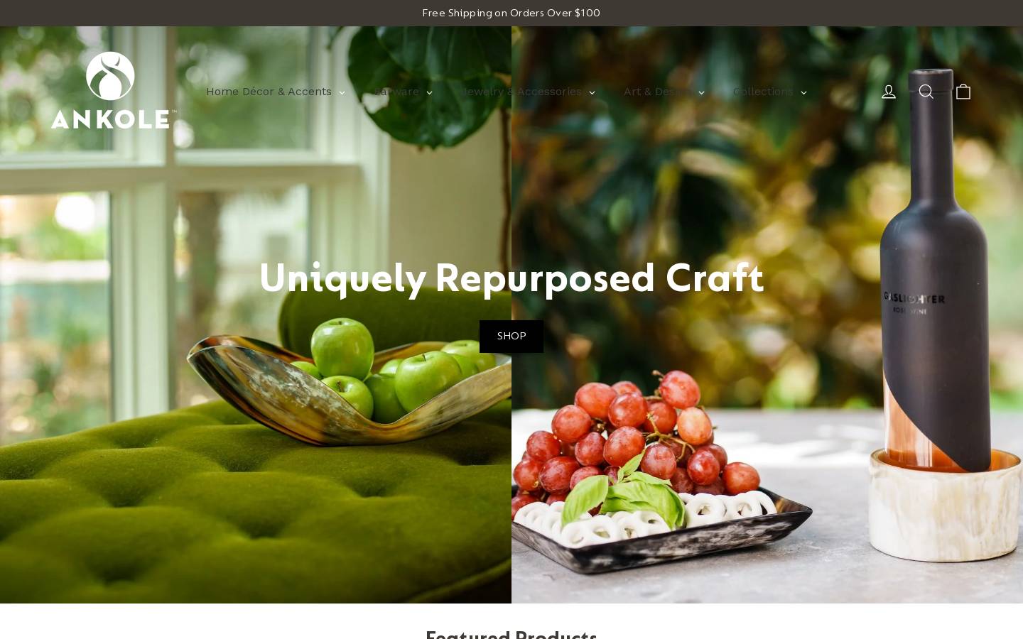 ankoledesigns.com homepage screenshot