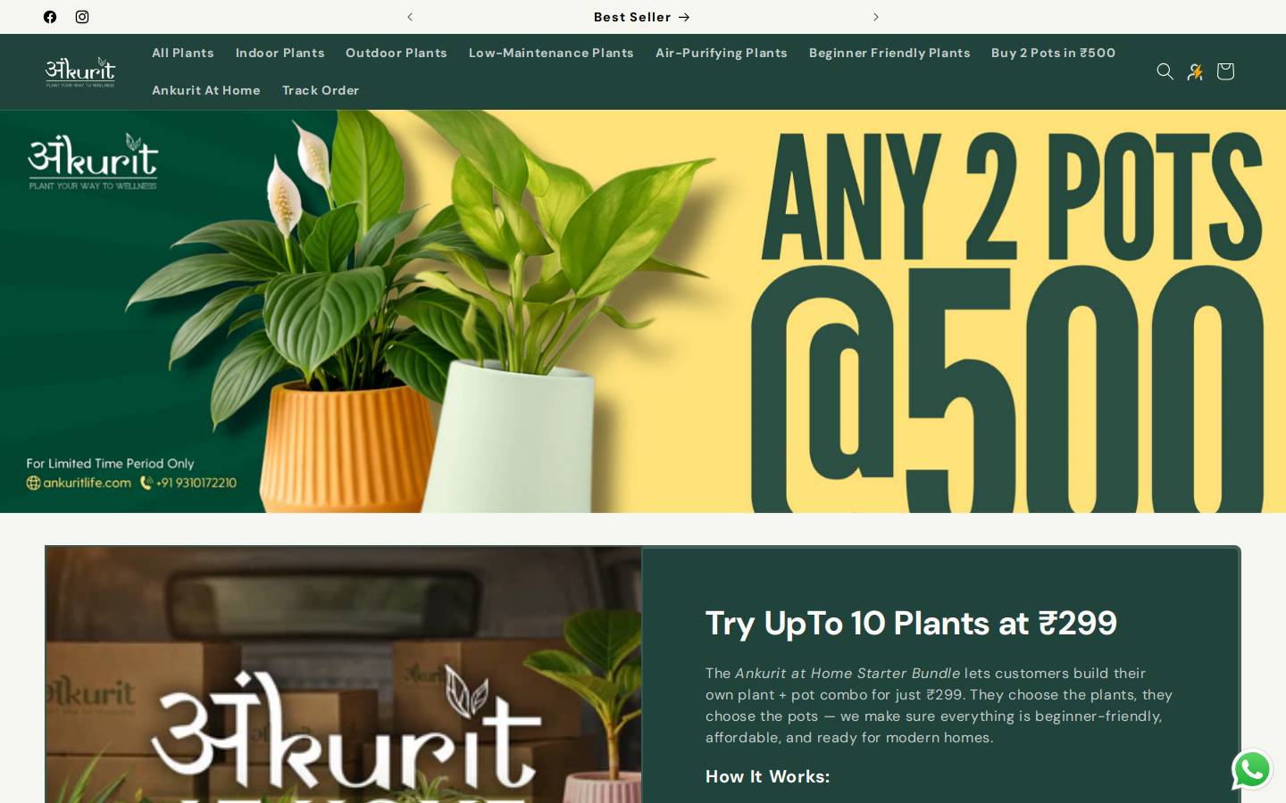 ankuritlife.com homepage screenshot