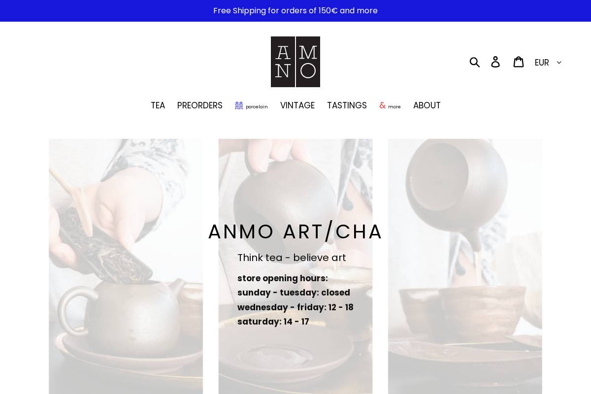 anmo-art-cha.com homepage screenshot