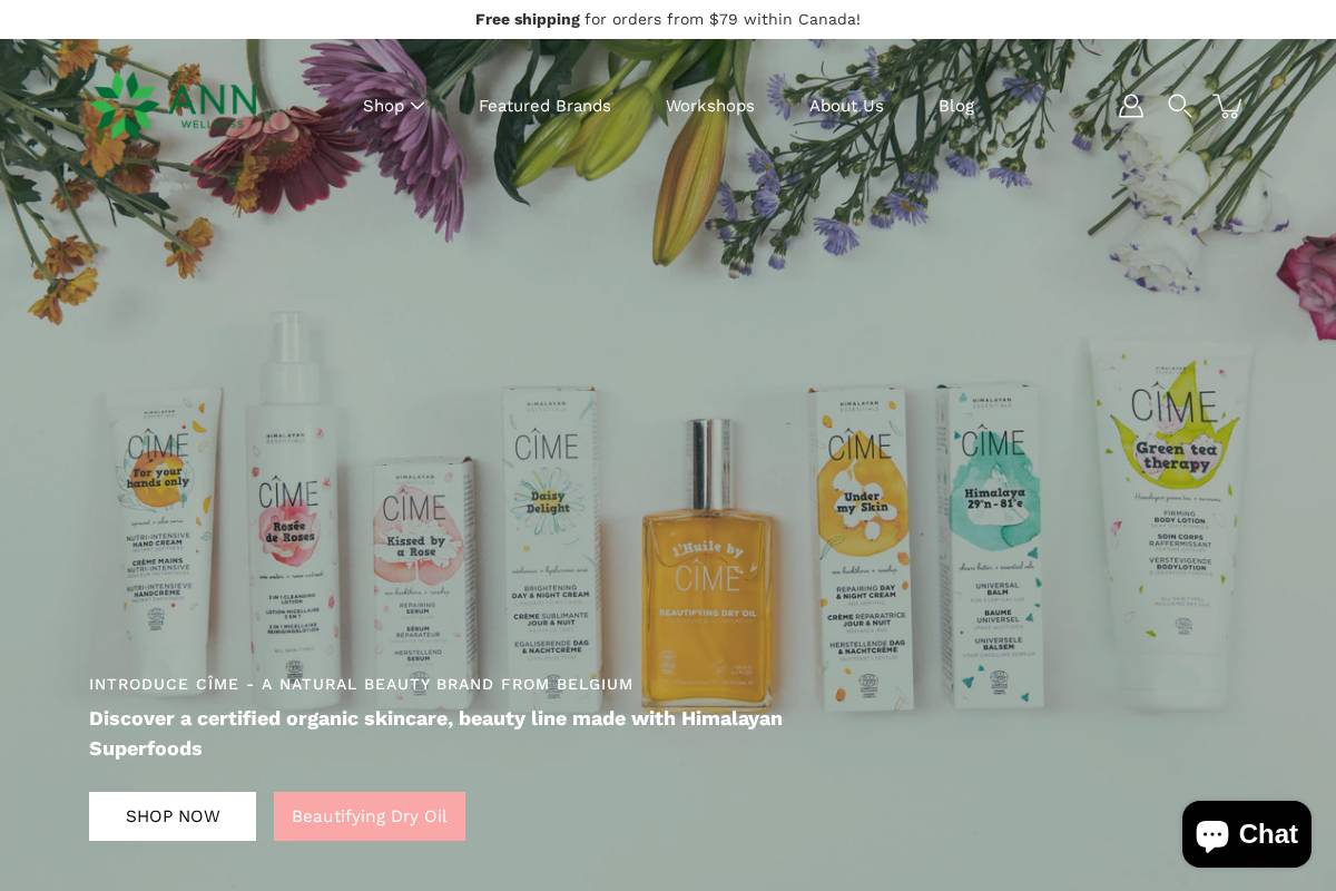 ann-wellness.com homepage screenshot