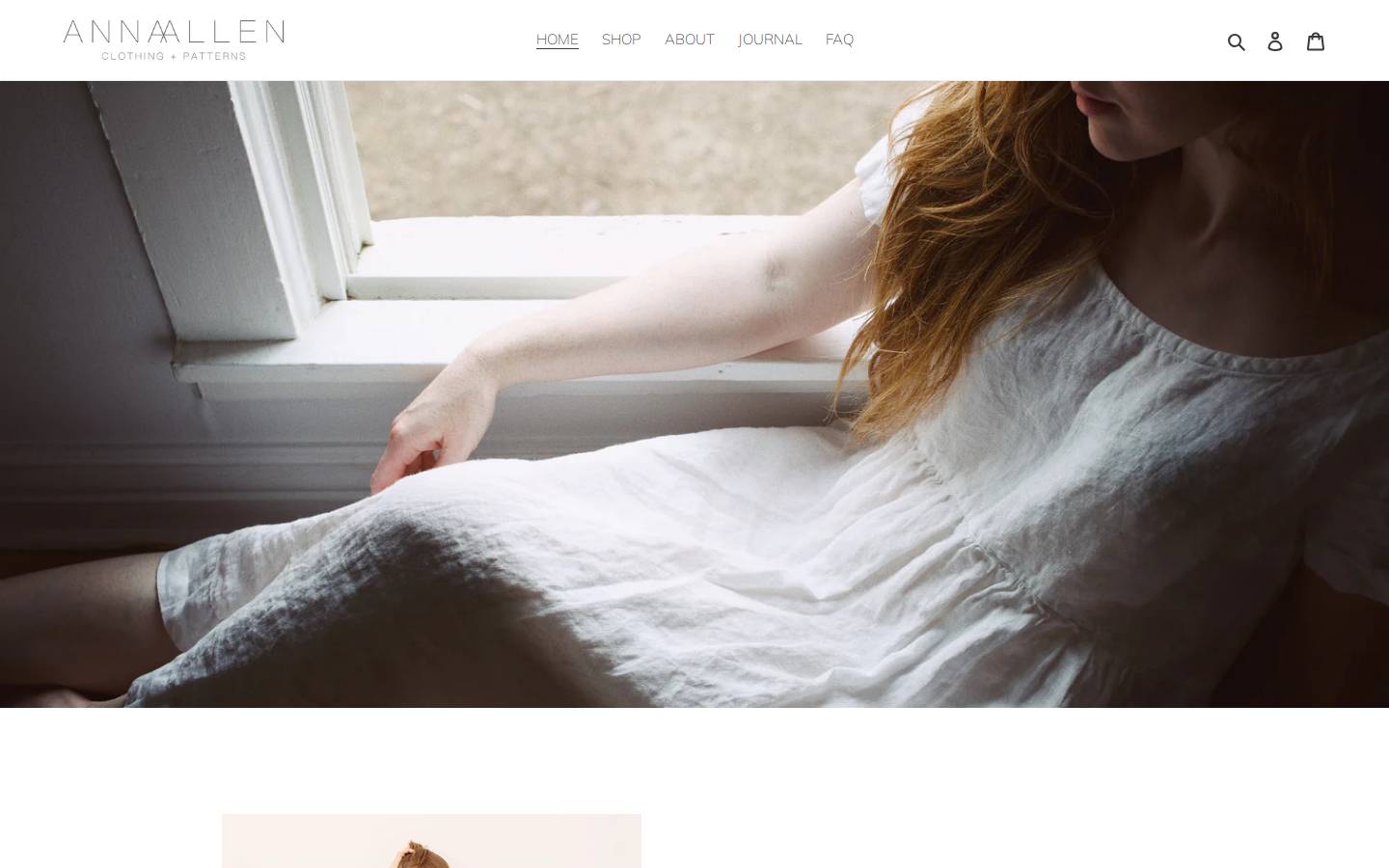 anna-allen.com homepage screenshot