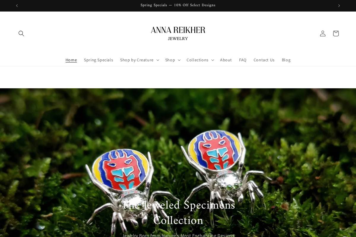 Anna Reikher homepage screenshot