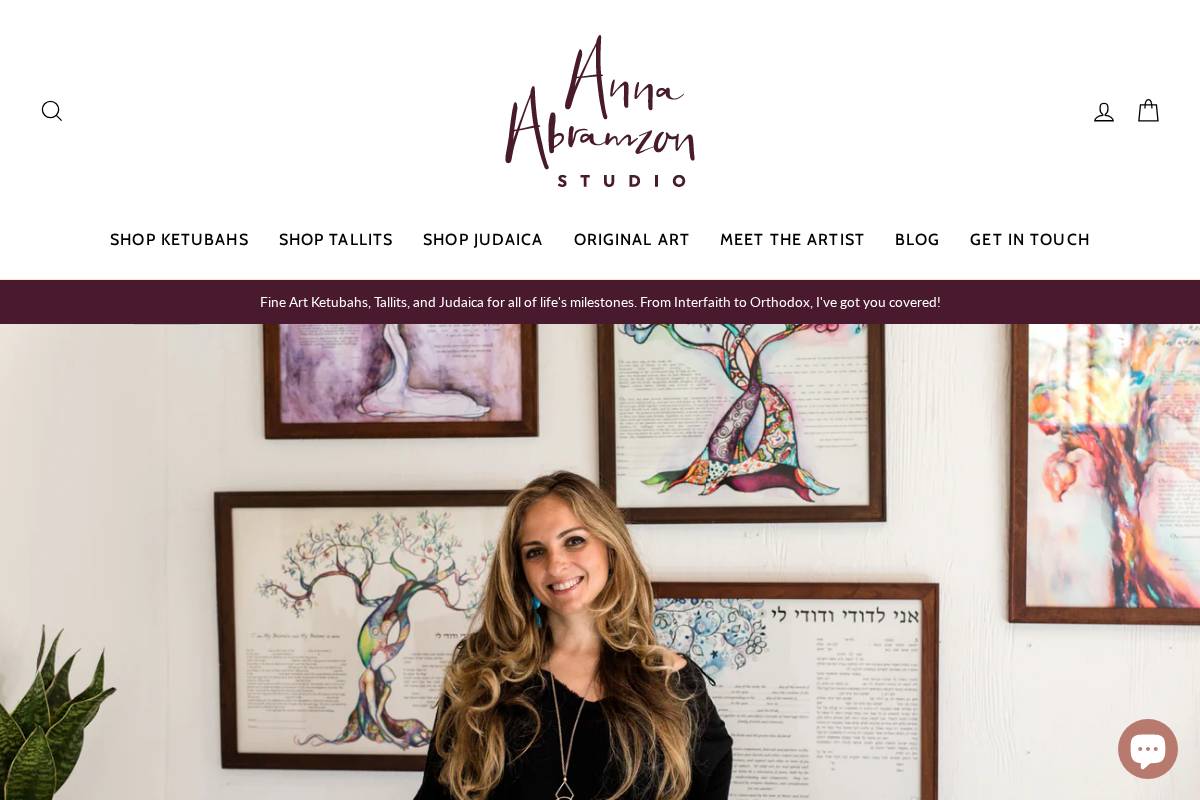 annaabramzon.com homepage screenshot