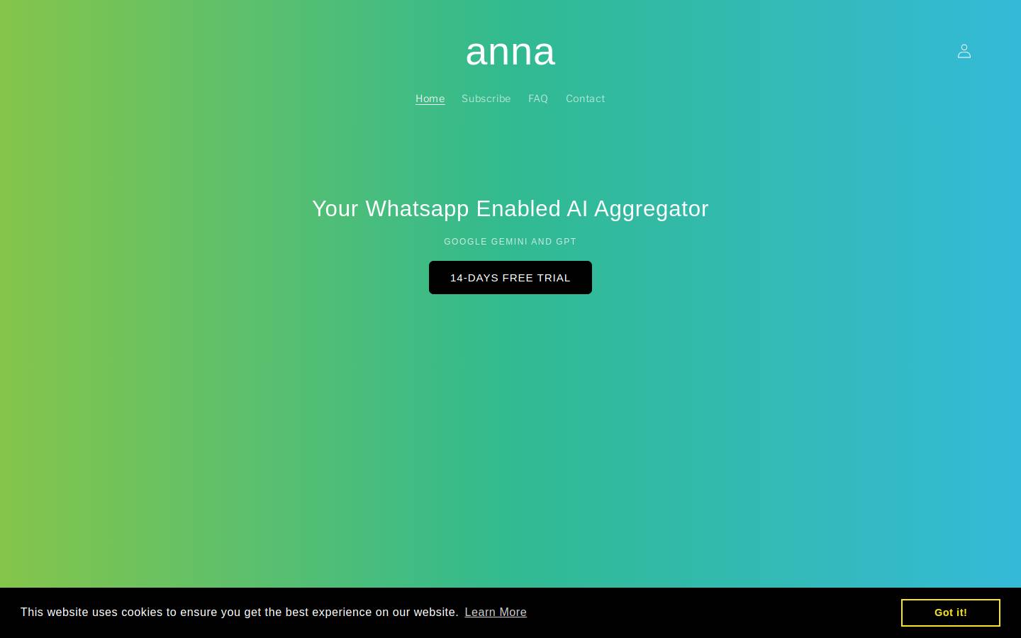 annaai.org homepage screenshot