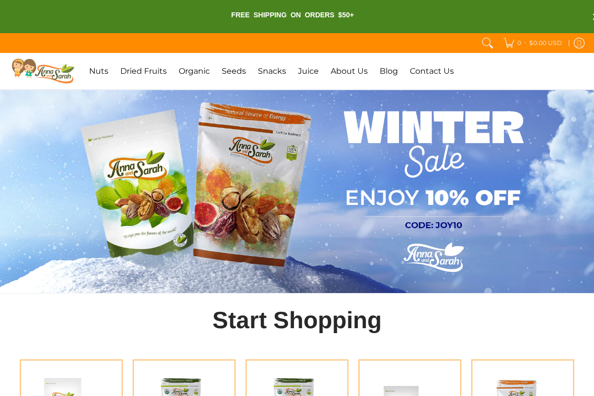 Anna and Sarah homepage screenshot