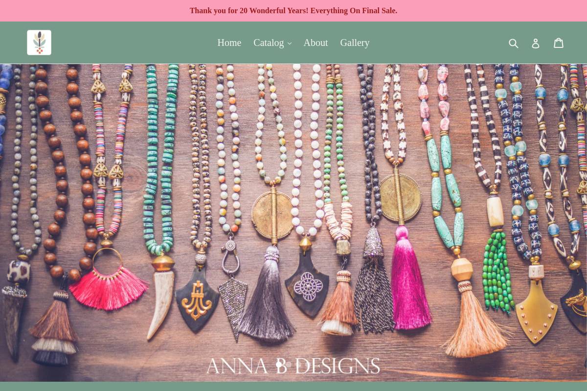 annabdesigns.com homepage screenshot