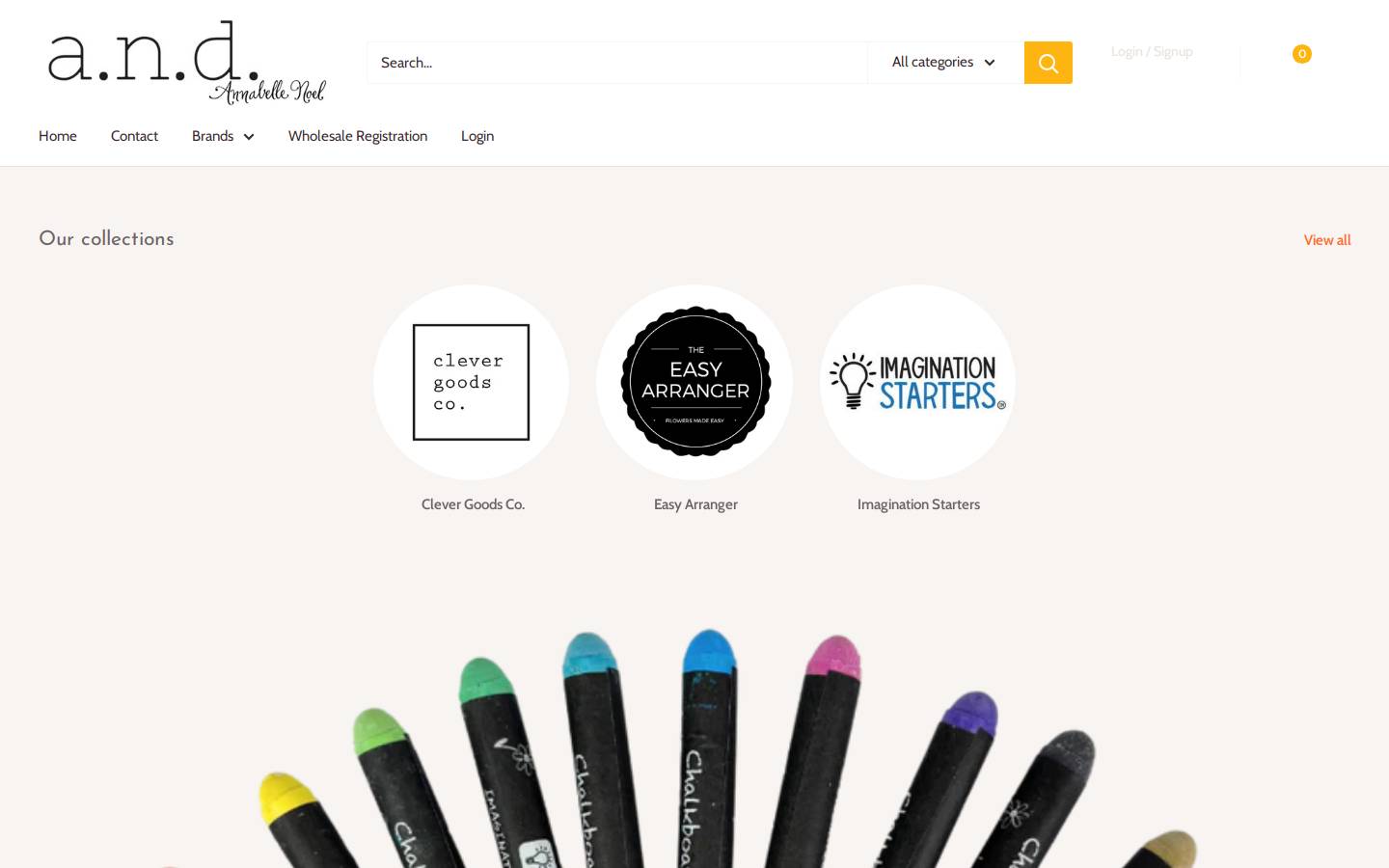 annabellenoeldesigns.com homepage screenshot