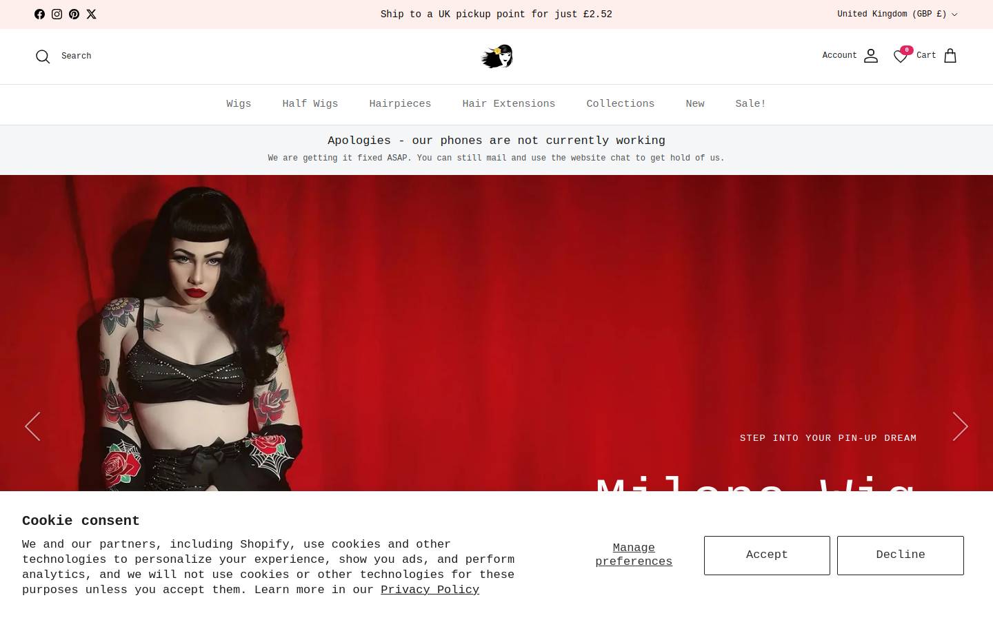 Annabelleswigs homepage screenshot