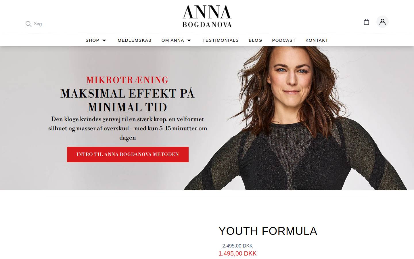 Anna Bogdanova homepage screenshot